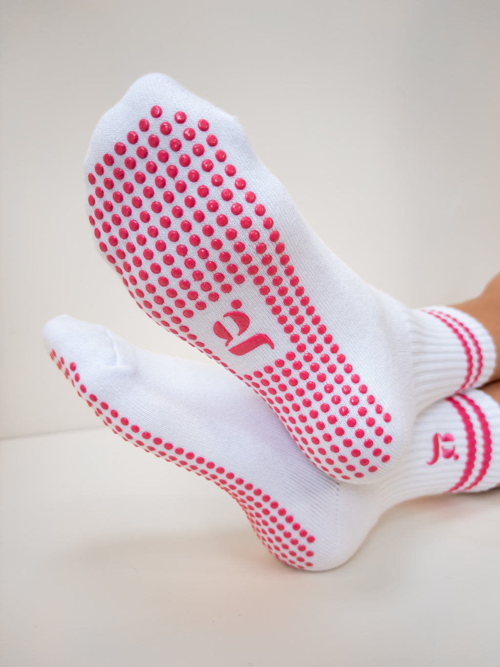 White & Hot Pink Logo