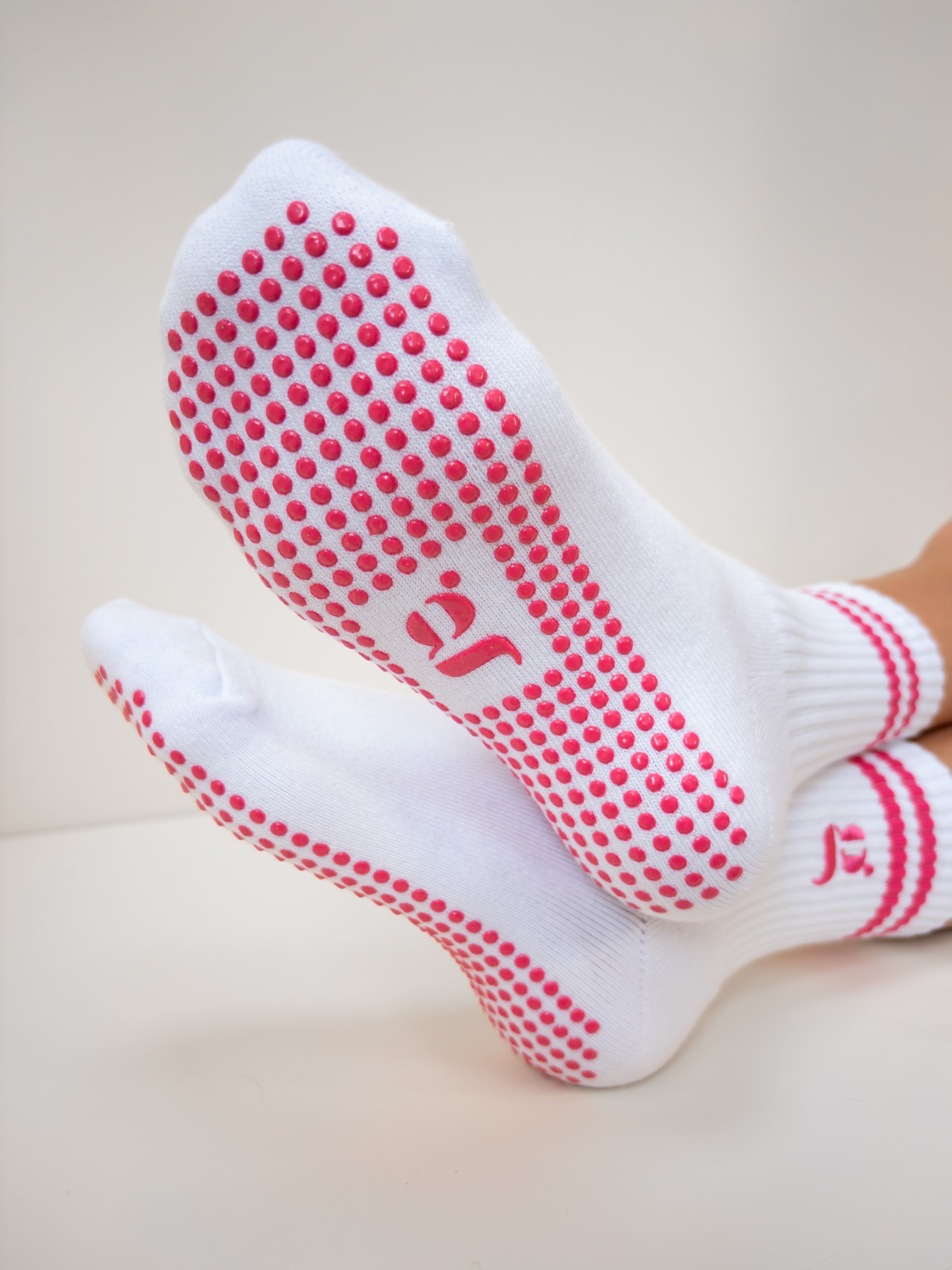 White & Hot Pink Logo